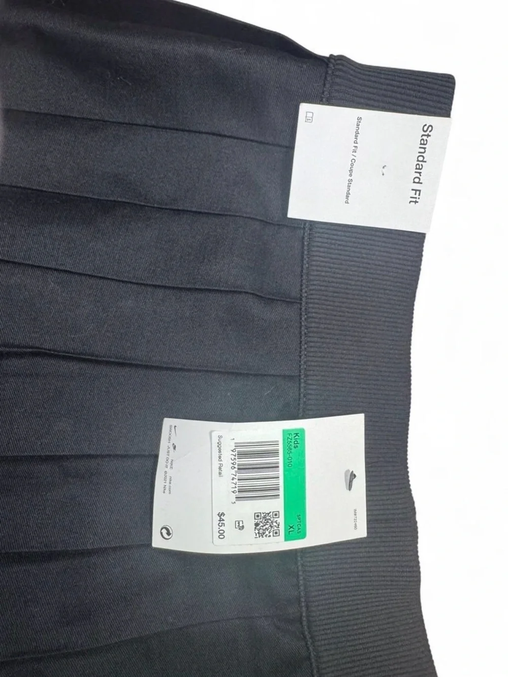 Nike Black Pleated Skater Mini Skirt